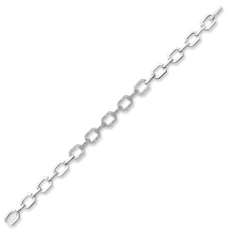 925 Silver CZ Set Bracelet