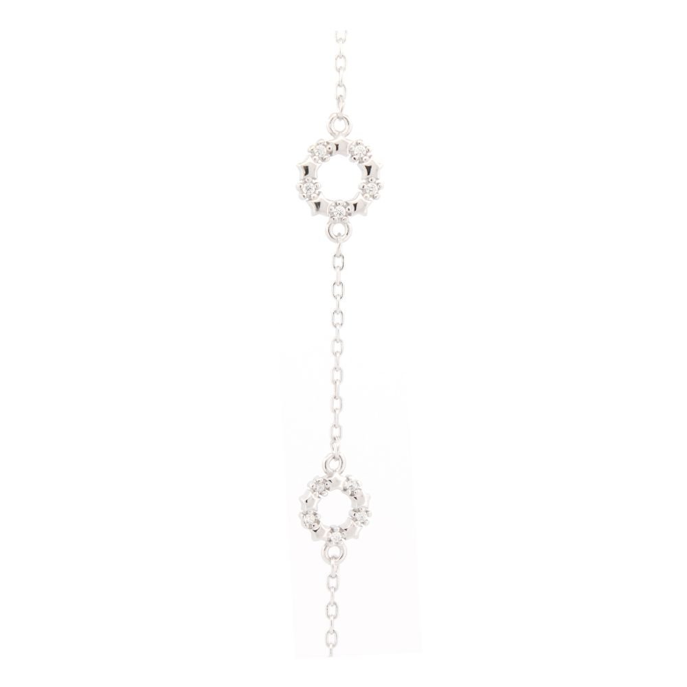 Sterling Silver Rhodium Plated CZ Bracelet – ABB217