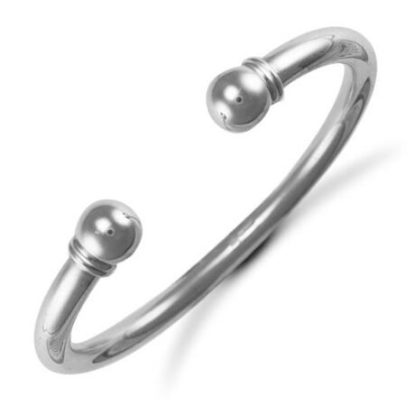 Sterling Silver Torque Bangle