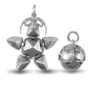 sterling silver Masonic ball pendant