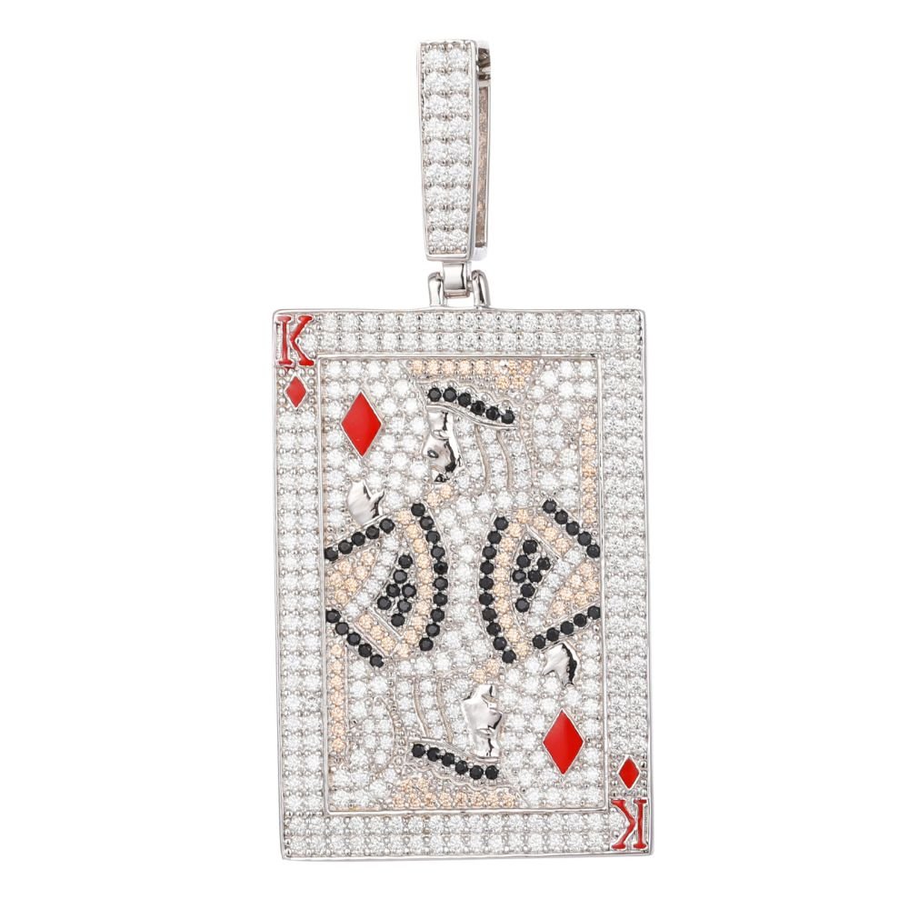 Sterling Silver CZ King Of Diamonds Pendant