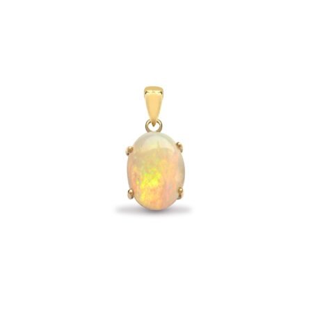 18ct Yellow Gold Opal Pendant