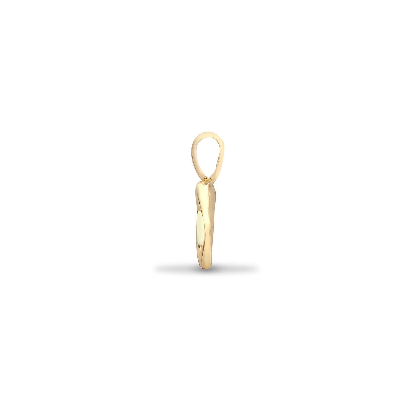 9ct yellow gold natural diamond pendant alternate view 1