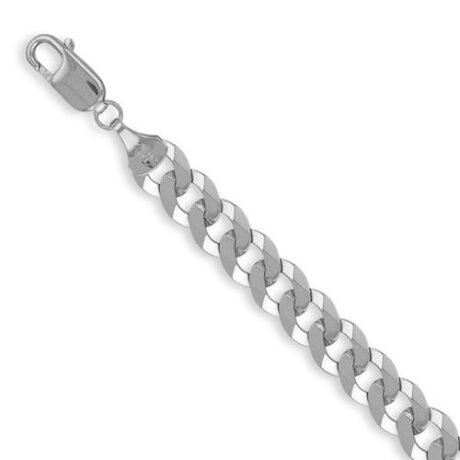Sterling Silver Curb Chain Bracelet – ACN006E-18
