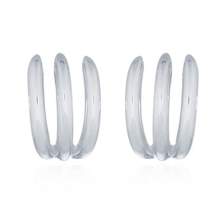 Sterling Silver Banana Bunch Claw Stud Earrings