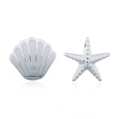 shell stud earrings