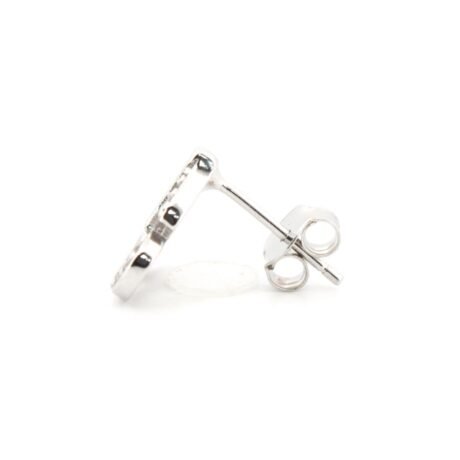 cz heart cherry drop stud earrings alternate view 1