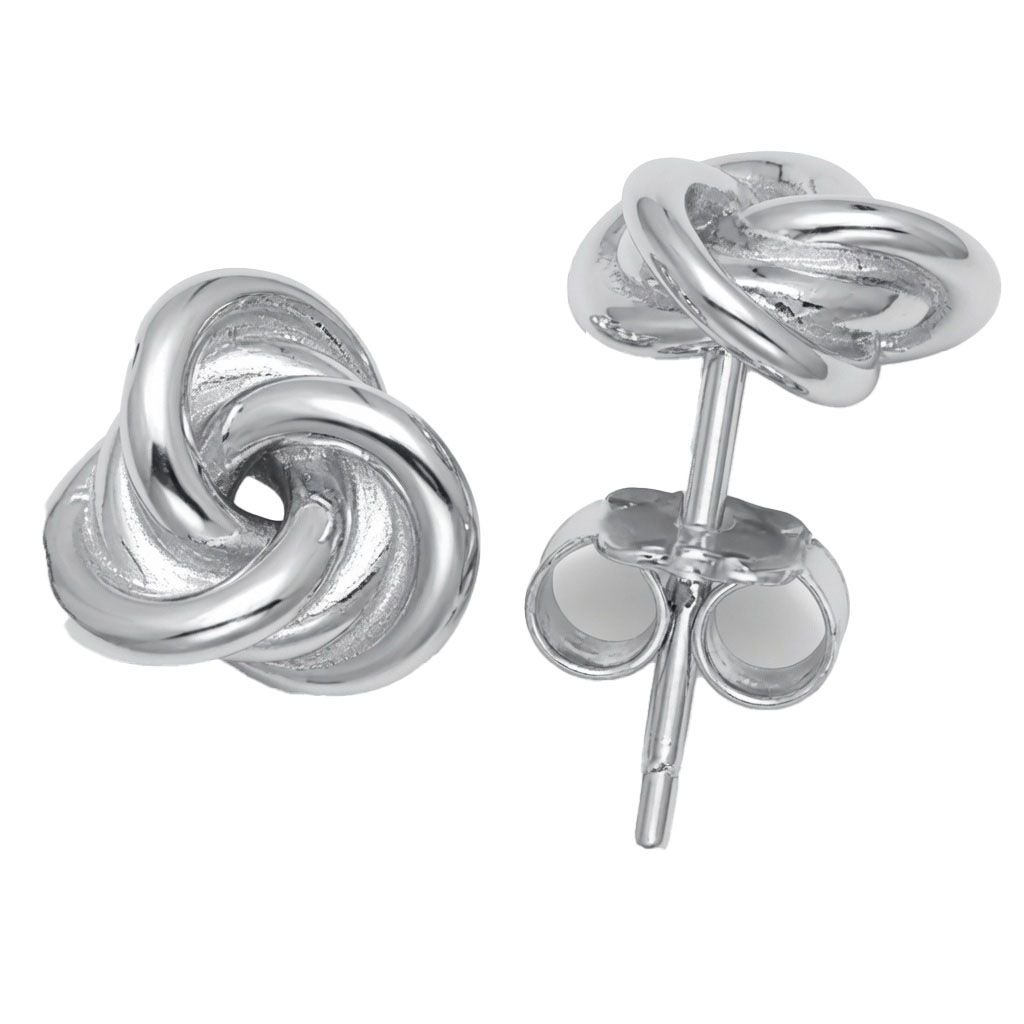 love knot stud earrings