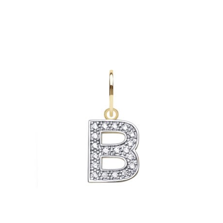 9ct Yellow Gold Cubic Zirconia Initial Pendant – JIN021-A